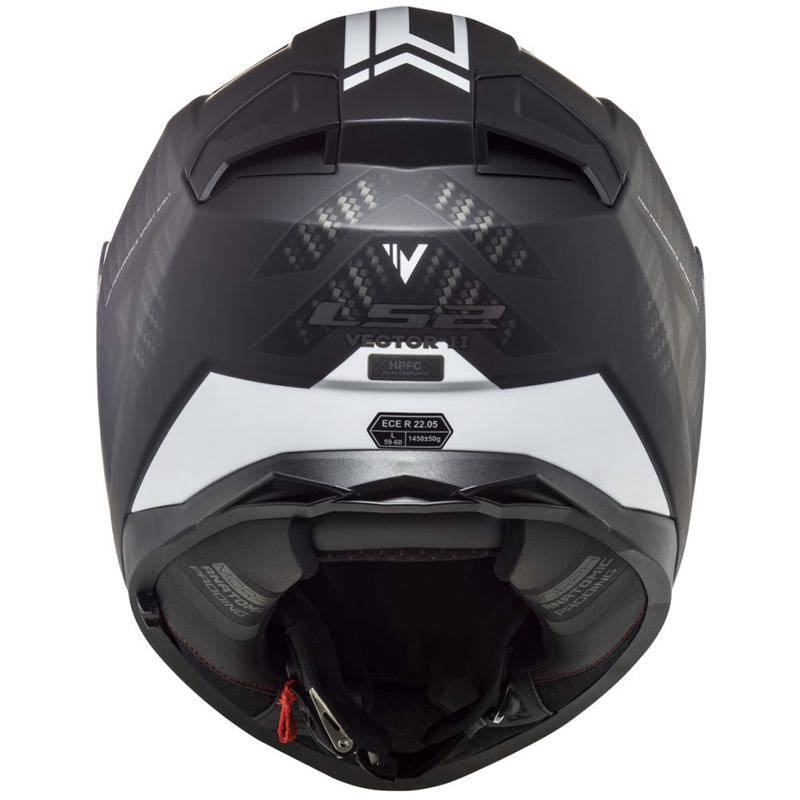Integraal motorhelm LS2 FF811 Vector II Splitter wit-zwart