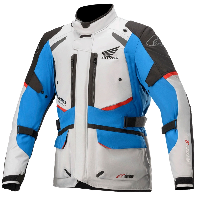 Alpinestar Andes Drystar Honda Motorjack Grijs-Zwart-Blauw-Rood