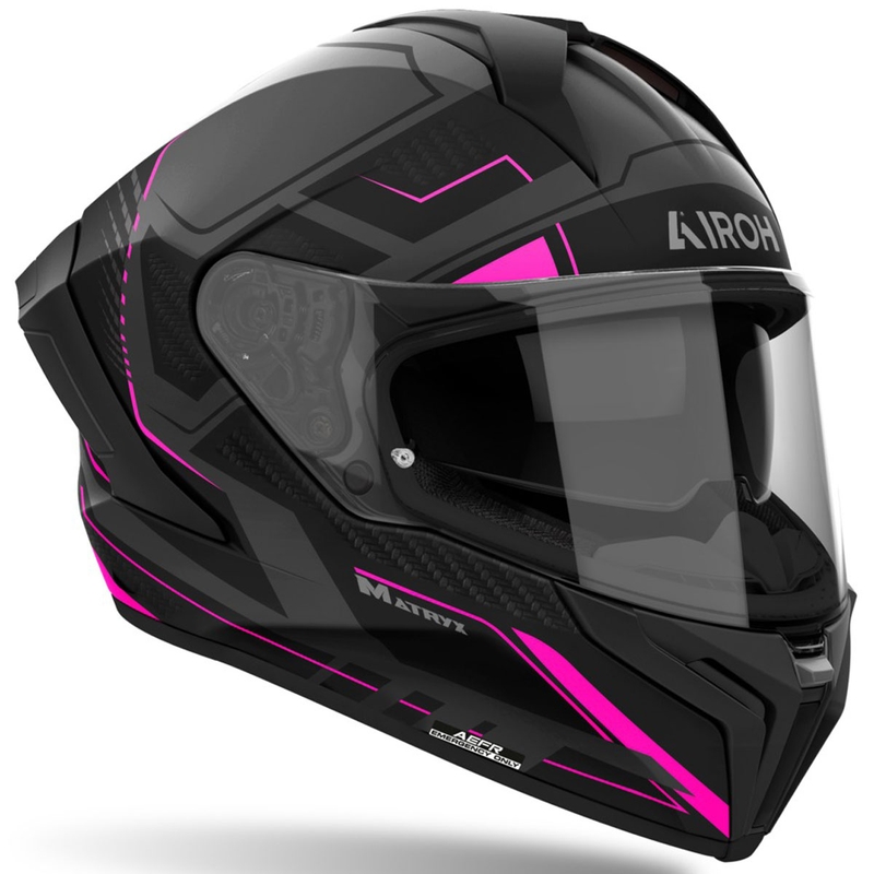 Integraal motorhelm Airoh MATRYX Rocket mat roze