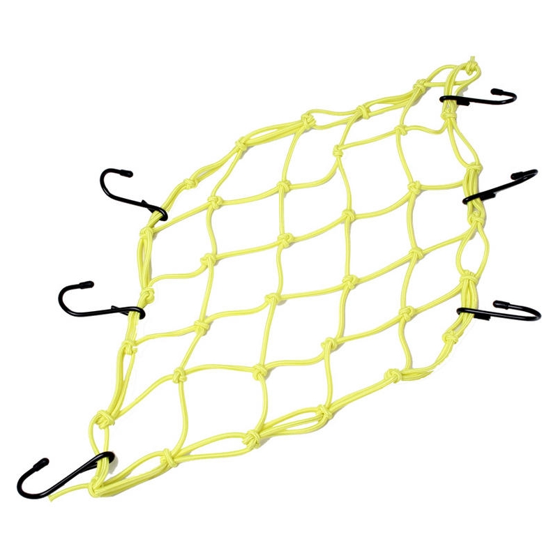 Motorfietsnet - Spider - fluo geel
