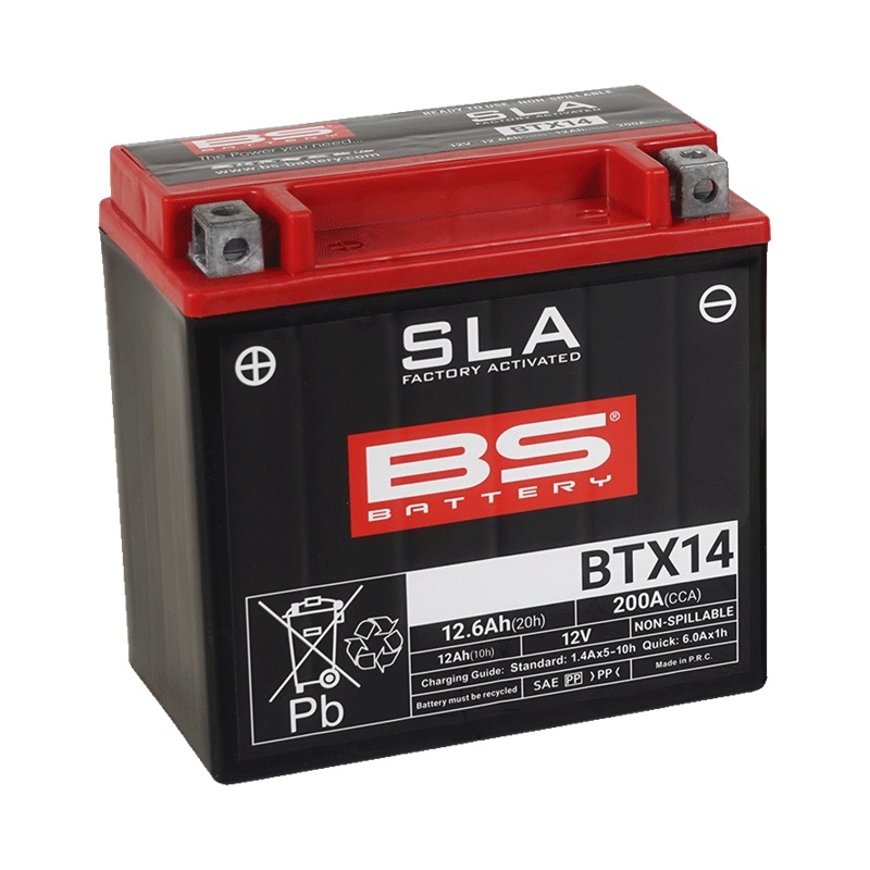 Továrně aktivovaná motocyklová baterie BS-BATTERY SLA