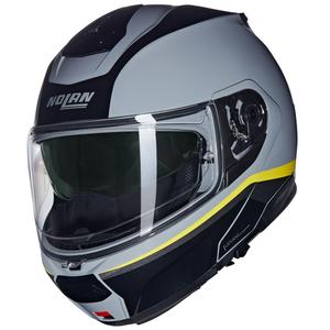 Opklapbare motorhelm Nolan N100-6 Incognito N-COM 346 grijs-zwart-geel