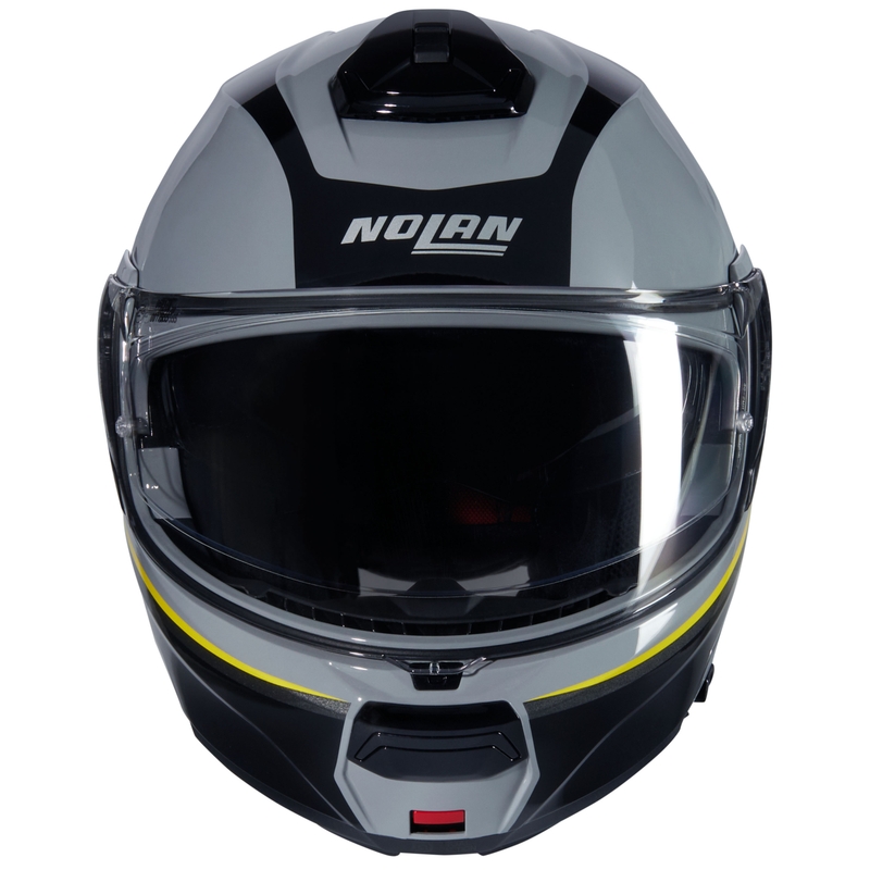 Opklapbare motorhelm Nolan N100-6 Incognito N-COM 346 grijs-zwart-geel
