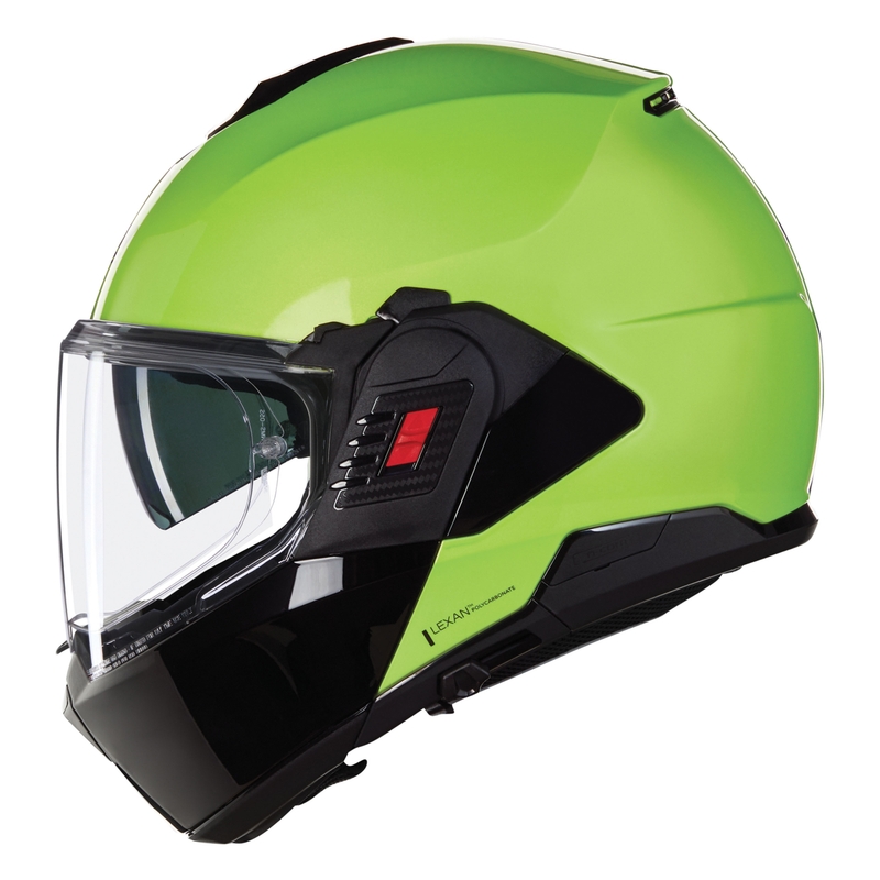 Opklapbare motorhelm Nolan N120-1 Mivedi N-COM 329 groen-zwart