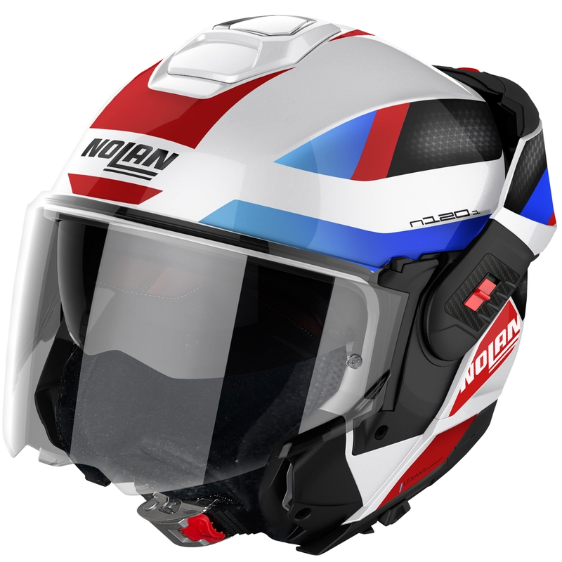 Flip Helm Nolan N120-1 Subway glanzend wit