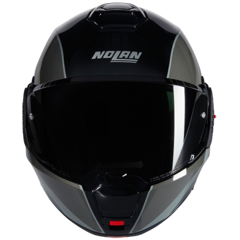 Opklapbare motorhelm Nolan N120-1 Verniciatura Speciale N-COM 341 zwart-grijs