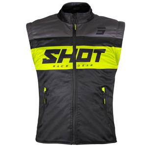 Shot Bodywarmer Lite motorvest zwart-fluogeel