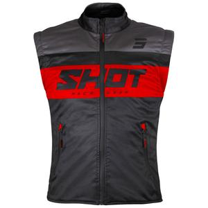 Shot Bodywarmer Lite motorvest zwart-rood