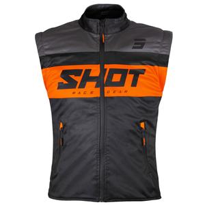 Shot Bodywarmer Lite motorvest zwart-oranje
