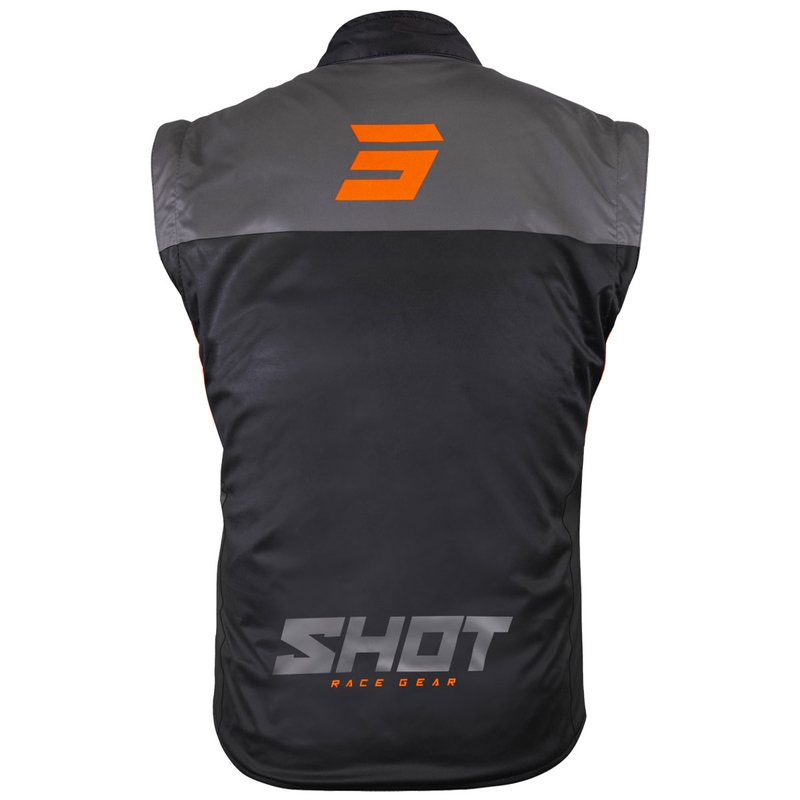 Shot Bodywarmer Lite motorvest zwart-oranje