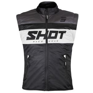Shot Bodywarmer Lite motorvest zwart-wit