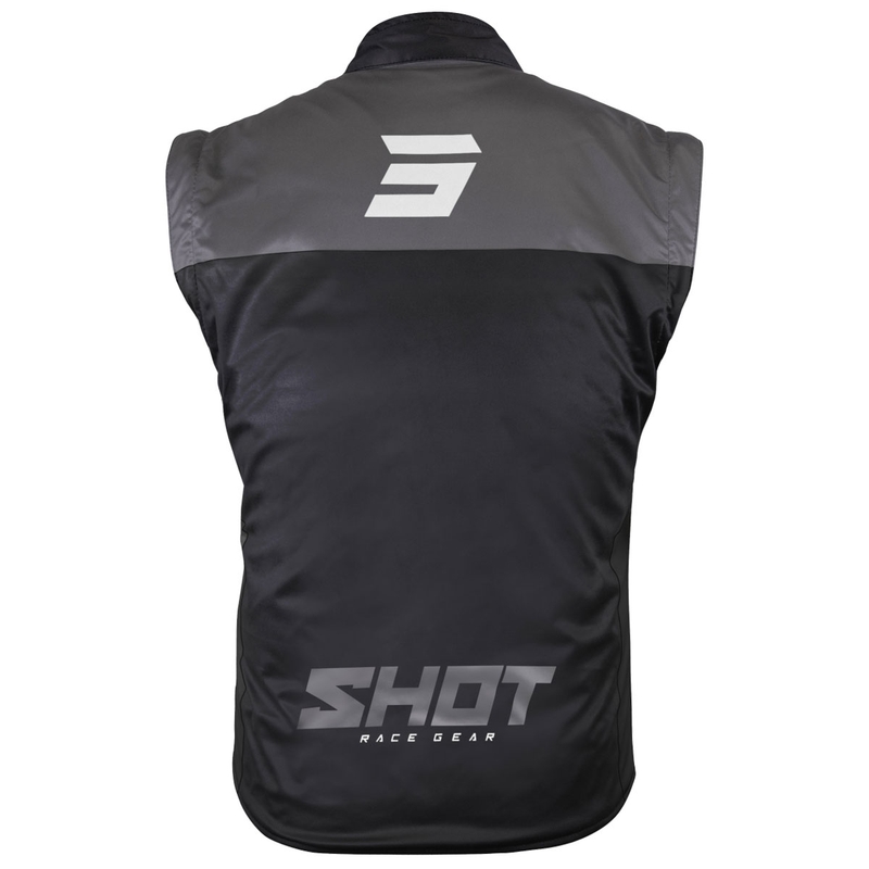 Shot Bodywarmer Lite motorvest zwart-wit
