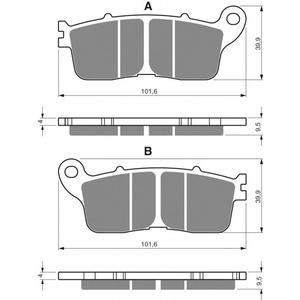 Brzdové destičky GOLDFREN AD