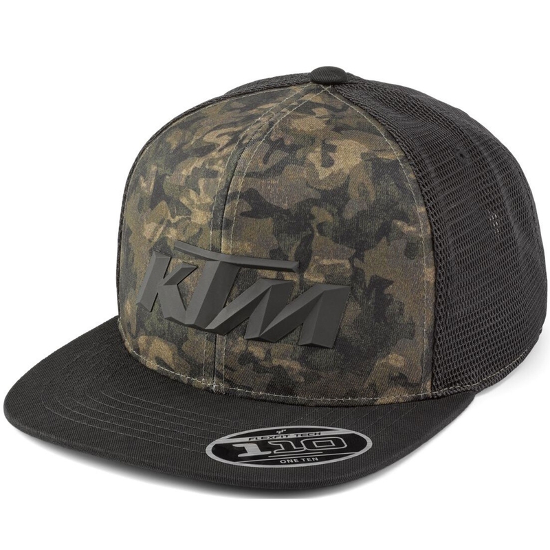 KTM Camo Trucker Cap zwart-camo groen