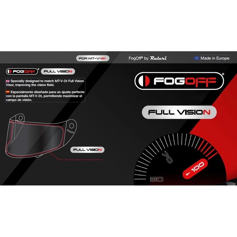 Anticondensfolie FOGOFF FOG010 voor MT-V-28 plexi