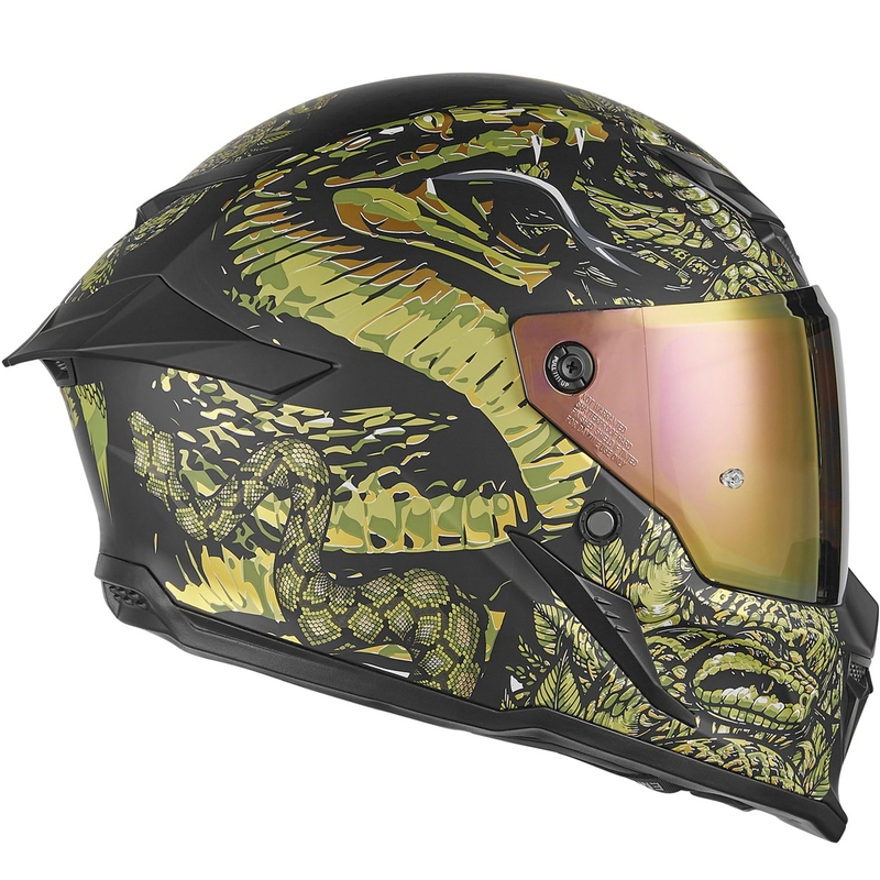 Integraal motorhelm NOX Exlusiv Goliath Mythology mat zwart-goud