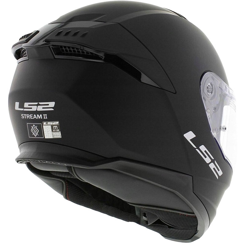 LS2 FF808 Stream II integraal motorhelm zwart mat