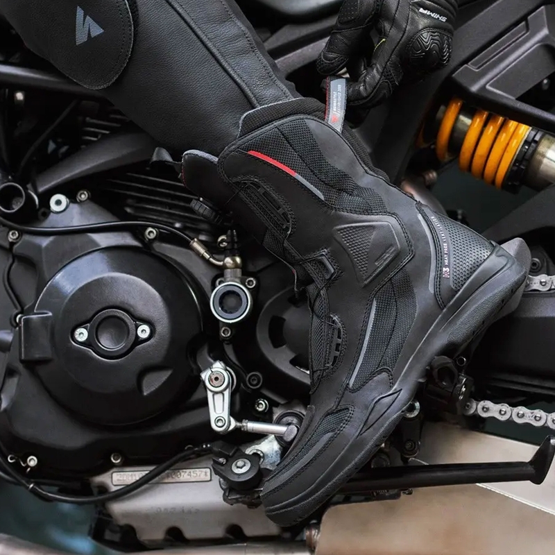 Shima Strato zwarte motorlaarzen