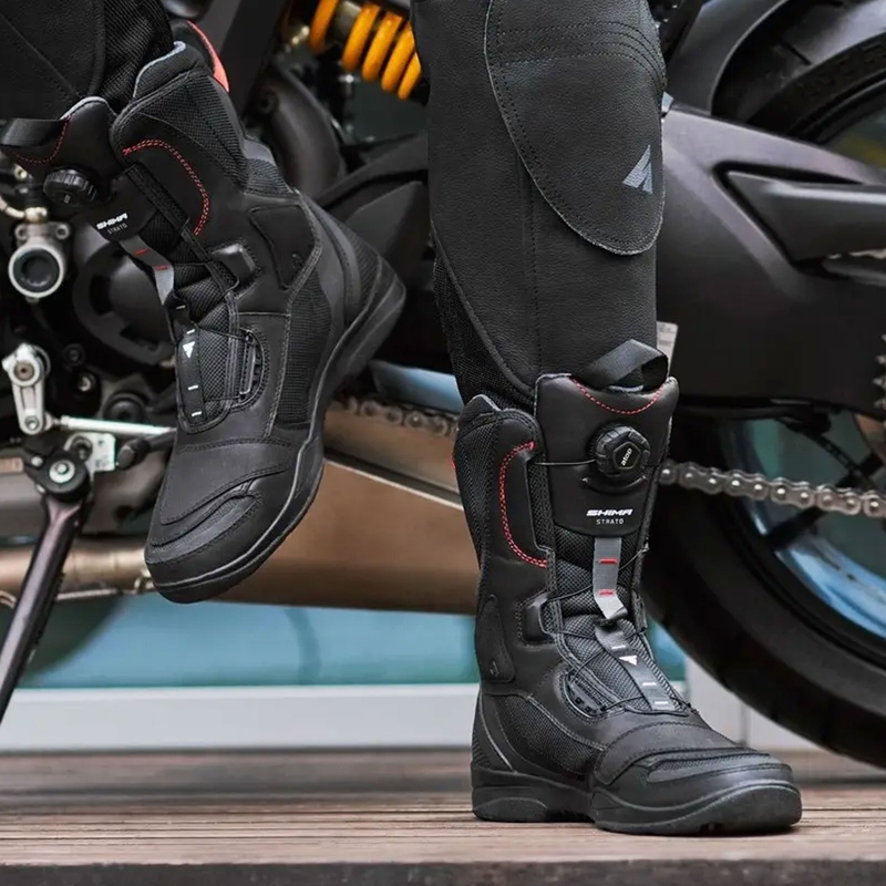 Shima Strato zwarte motorlaarzen