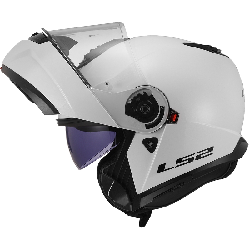 Opklaphelm LS2 FF908 Strobe II wit glanzend