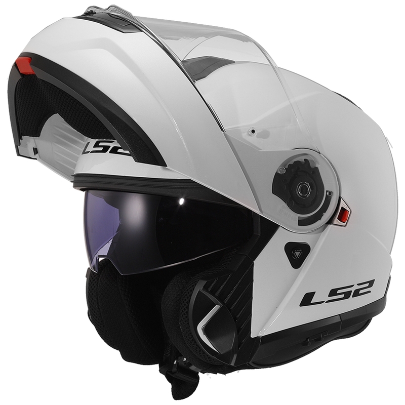 Opklaphelm LS2 FF908 Strobe II wit glanzend