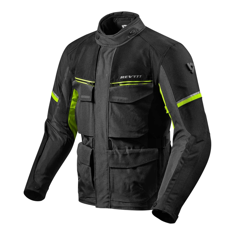 Revit Outback 3 zwart-fluo gele motorjas uitverkoop