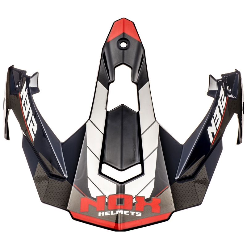 Vizier voor motorhelmen NOX N312 Vapor wit-blauw-rood