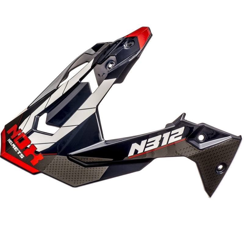 Vizier voor motorhelmen NOX N312 Vapor wit-blauw-rood