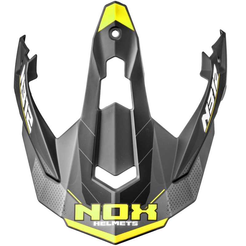 Vizier voor motorhelmen NOX N312 Vapor mat zwart-geel