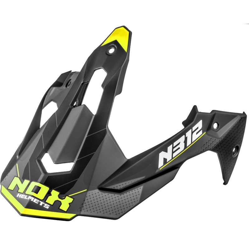 Vizier voor motorhelmen NOX N312 Vapor mat zwart-geel