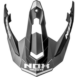 Vizier voor motorhelmen NOX N312 Vapor mat zwart-grijs