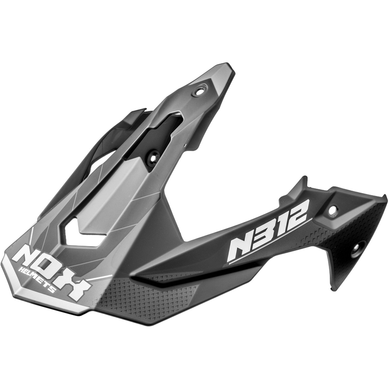 Vizier voor motorhelmen NOX N312 Vapor mat zwart-grijs