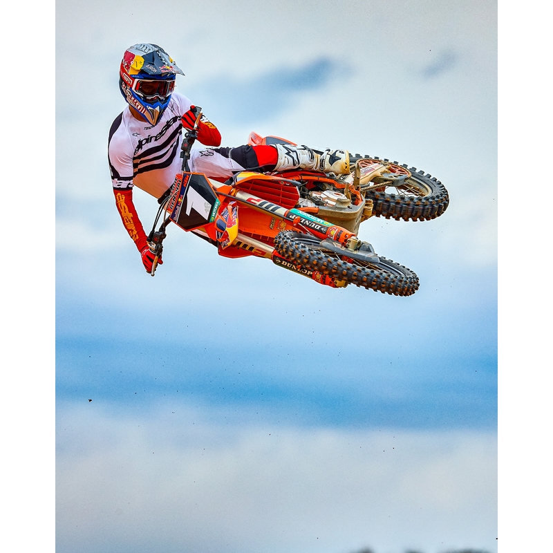 Alpinestars Techstar motorcross shirt limited edition Diep zwart-wit-fluorrood-oranje