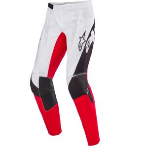 Alpinestars Techstar crossbroek limited edition Diepzwart-wit-fluorrood-oranje