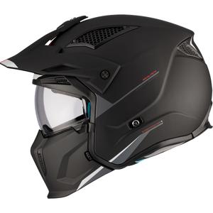 Open helm met masker MT Streetfighter SV S Solid A1 zwart mat