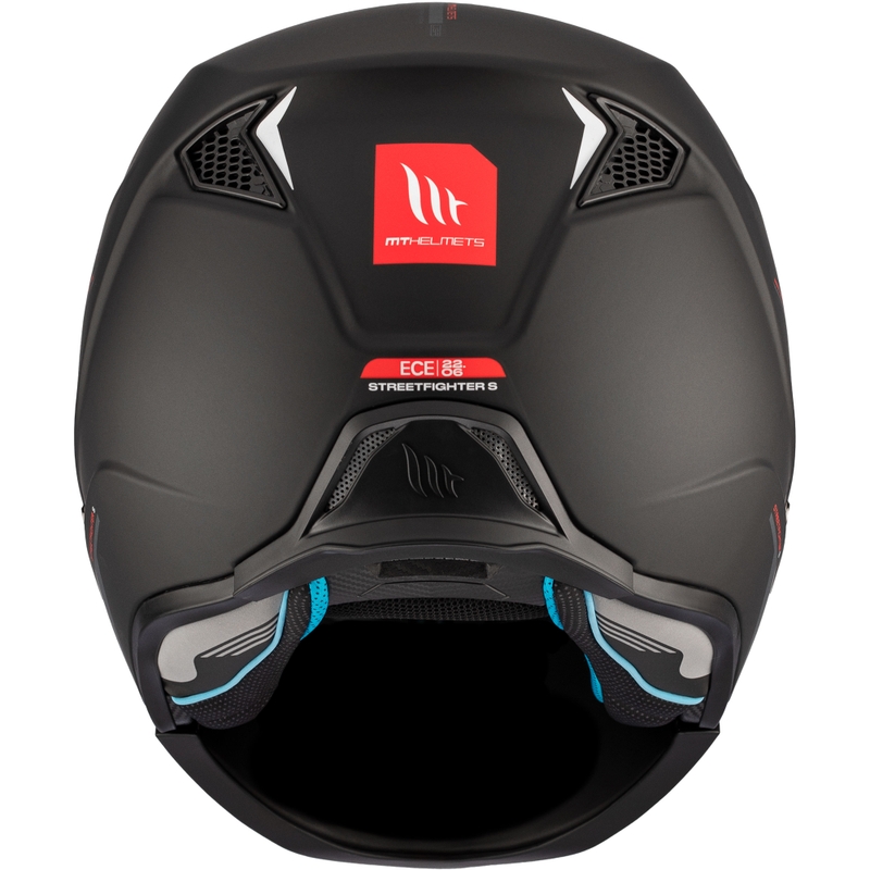 Open helm met masker MT Streetfighter SV S Solid A1 zwart mat