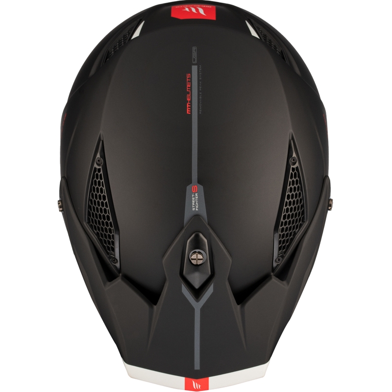Open helm met masker MT Streetfighter SV S Solid A1 zwart mat