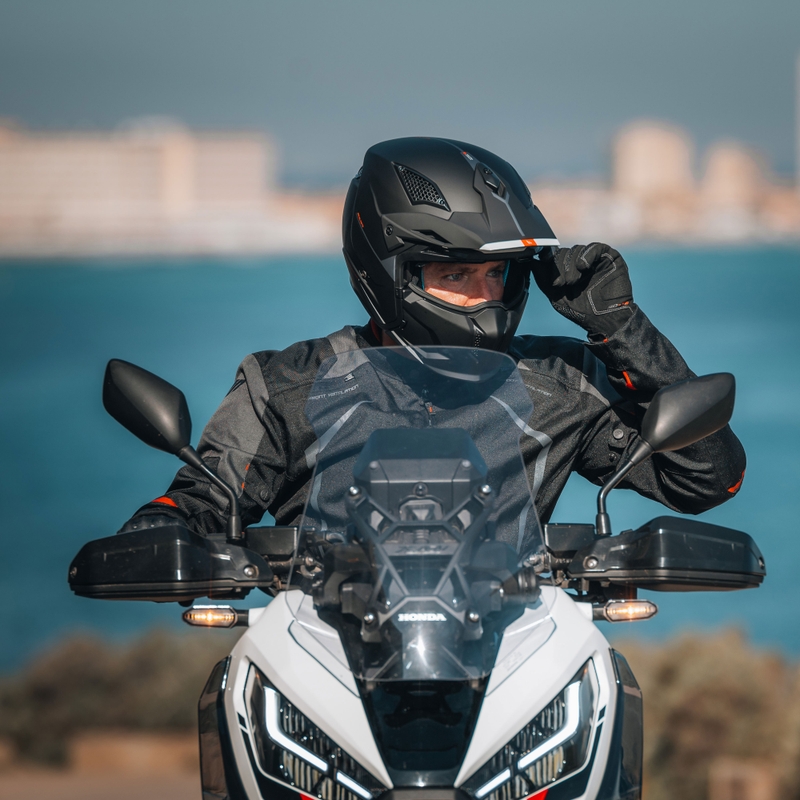 Open helm met masker MT Streetfighter SV S Solid A1 zwart mat