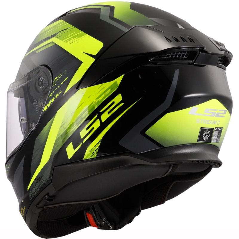 Integraal motorhelm LS2 FF808 Stream II Fury zwart-fluogeel