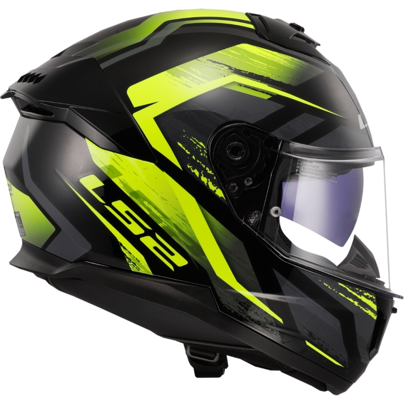 Integraal motorhelm LS2 FF808 Stream II Fury zwart-fluogeel
