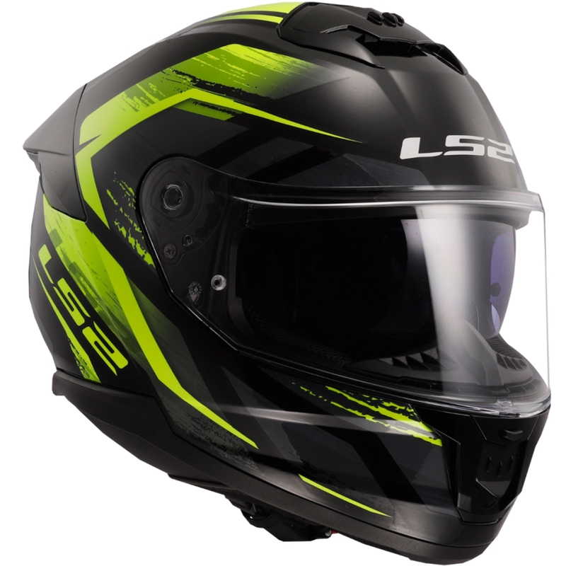 Integraal motorhelm LS2 FF808 Stream II Fury zwart-fluogeel