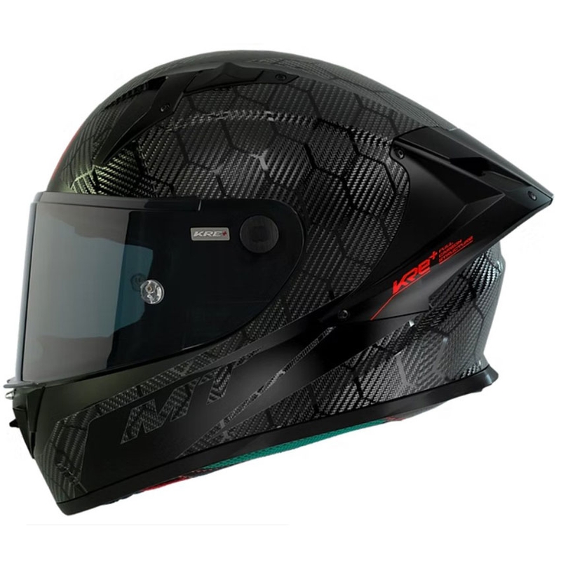 Integraal motorhelm MT KRE+ Carbon Solid A11 glanzend zwart