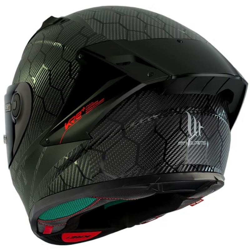 Integraal motorhelm MT KRE+ Carbon Solid A11 glanzend zwart