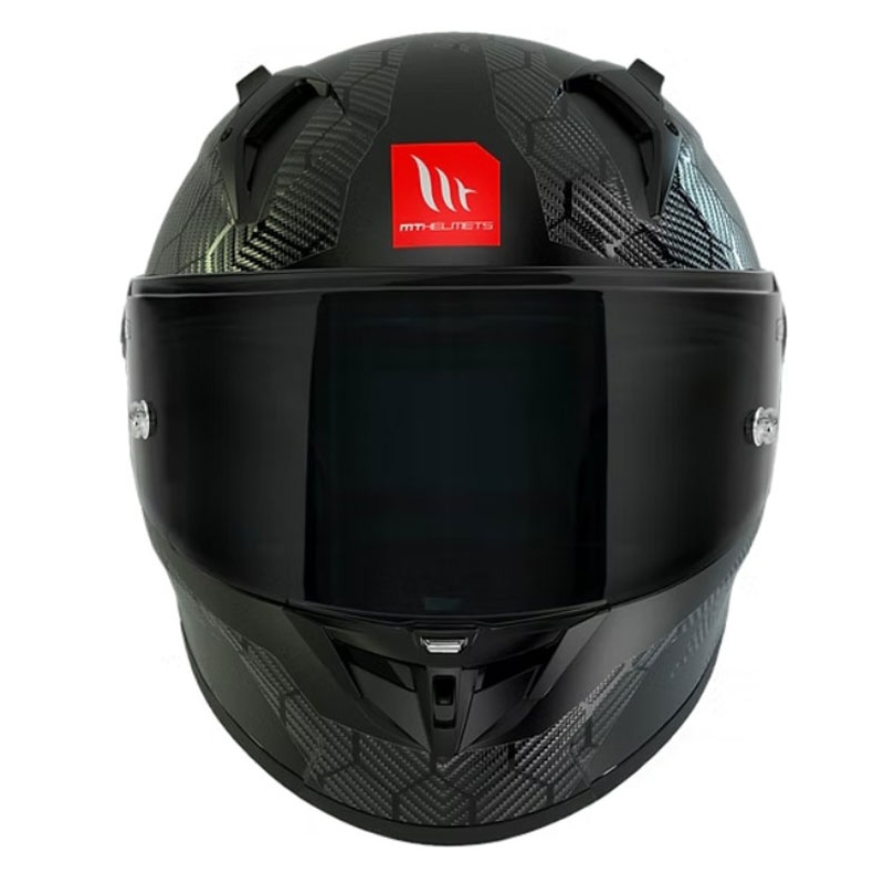 Integraal motorhelm MT KRE+ Carbon Solid A11 glanzend zwart