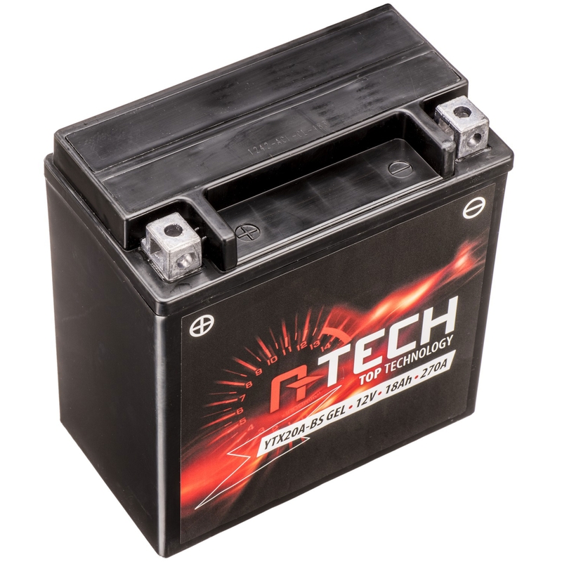 Gelaccu A-TECH 12V, YTX20A-BS GEL, 18Ah, 270A, onderhoudsvrij