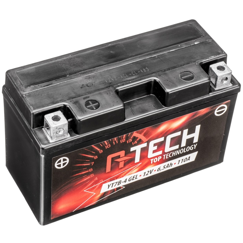 Gelaccu A-TECH 12V, YT7B-4, YT7B-BS, 12V, 6,5Ah, 110A, onderhoudsvrij