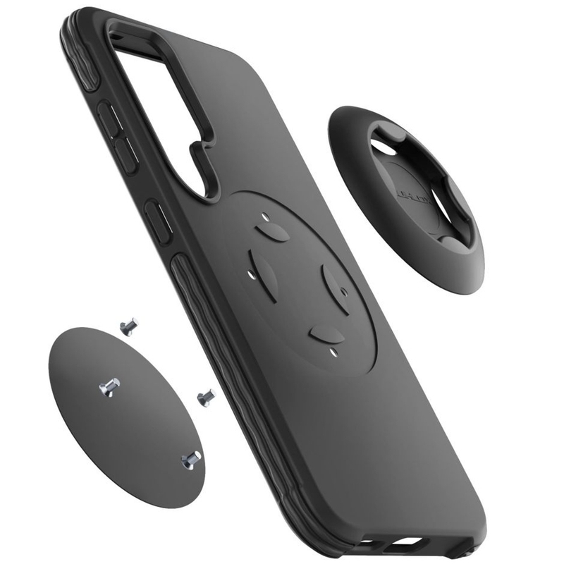 Interphone QUIKLOX Tetraforce beschermhoes voor Samsung Galaxy S25 Ultra zwart