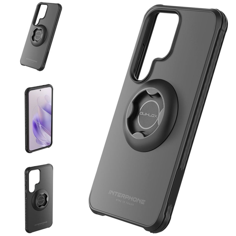Interphone QUIKLOX Tetraforce beschermhoes voor Samsung Galaxy S25 Ultra zwart
