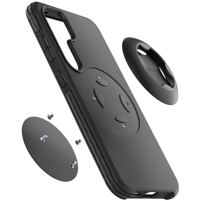Interphone QUIKLOX Tetraforce beschermhoes voor Samsung Galaxy S25 Plus zwart