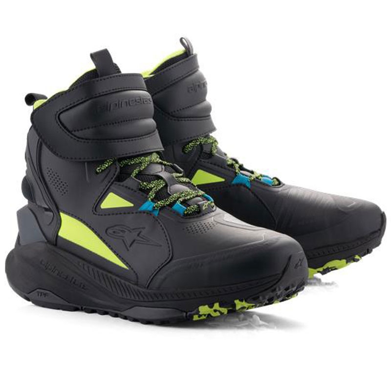 Alpinestars Speedstreet motorlaarzen zwart-limoen-blauw